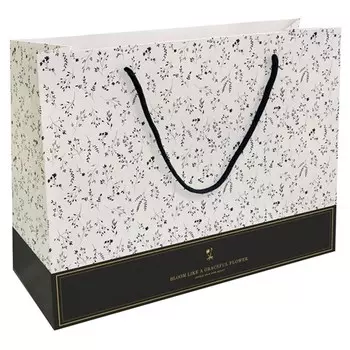 Пакет бумажный подарочный Be Smart 36х26 см. Коллекция "Vintage", айвори