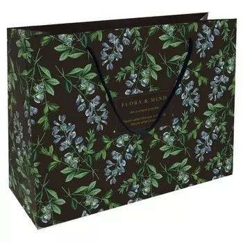 Пакет бумажный подарочный Be Smart 36х26 см. Коллекция "Flora", баптизия