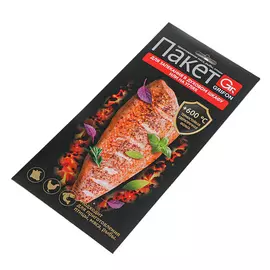 Пакет для запекания Grifon с щепой ольхи в комплекте, размер 45*28см