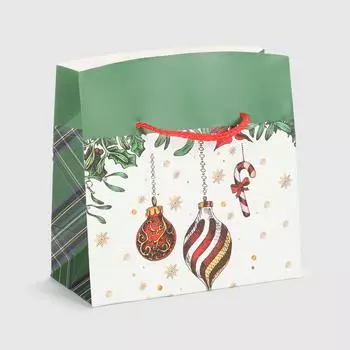Пакет подарочный Due Esse Christmas babbo natale 18x9x12 см в ассортименте