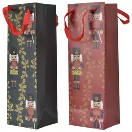 Пакет подарочный Kaemingk 10х12х36 см в ассортименте