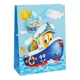 Пакет подарочный "Кораблик" 1029-SB