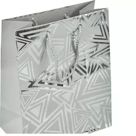 Пакет подарочный Мегамаг тиснение фольгой/блестки Mpremium 180*227*100 в ассортименте