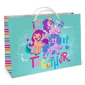 Пакет подарочный My Little Pony большой 40х30х14 см