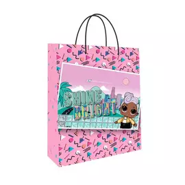 Пакет подарочный ND Play LOL розовый, 25х35х10 см
