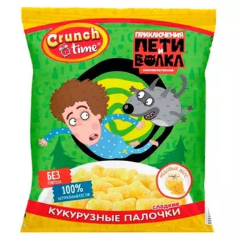 Палочки кукурузные Crunch time Петя и волк 75 г