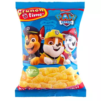 Палочки кукурузные Crunch time Щенячий патруль сладкие 75 г