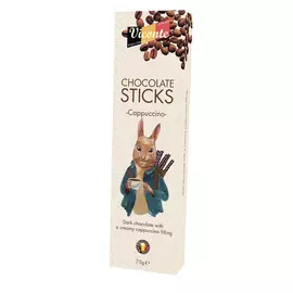 Палочки Viconte из темного шоколада с начинкой капучино 75 г