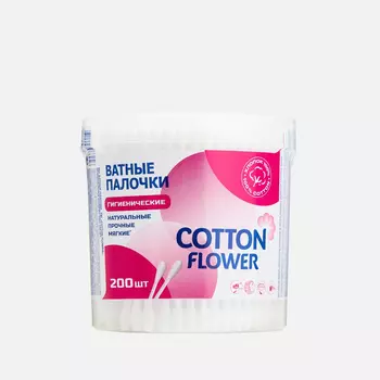 Палочки ватные Cotton Flower банка 200 шт