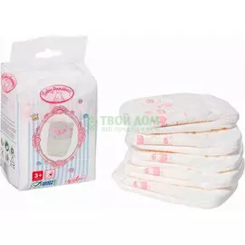Памперсы для куклы 5 шт. Baby Annabell Zapf Creation (792-308)