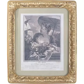 Панно настенное Glasar дама с зонтиком 25х3х30 см