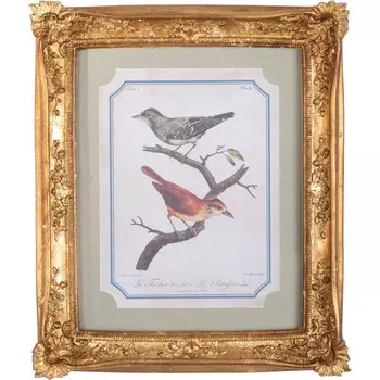 Панно настенное Glasar птицы, под старину 28х4х33 см