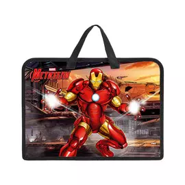 Папка для тетрадей на молнии А4 Hatber Мстители 1 отделение с ручками