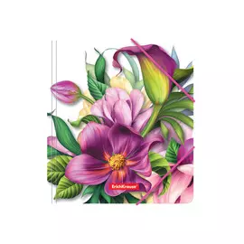 Папка для тетрадей на резинках пластиковая Erich Krause Tropical Flowers, A5+