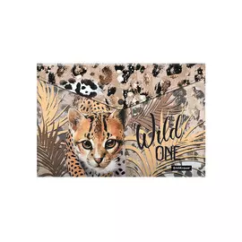 Папка-конверт Erich Krause Wild Cat на кнопке A4 в ассортименте