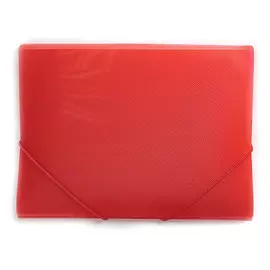 Папка на резинке Hatber "Line" А4 красная