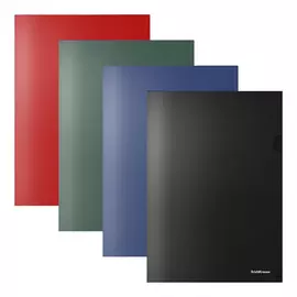 Папка-уголок пластиковая Erich Krause Diagonal Classic, A4, непрозрачная, ассорти