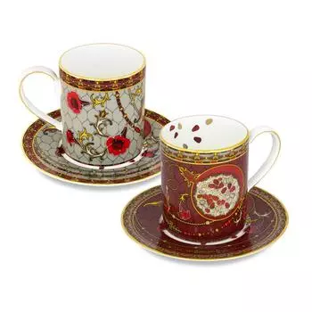 Пара чайная Empire гранаты на две перcоны 320 мл