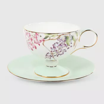 Пара чайная French garden Гортензия чашка 220 мл, блюдце 15 см