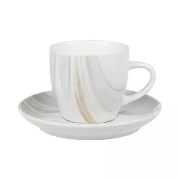 Пара чайная Home & Style The royal marble 250 мл