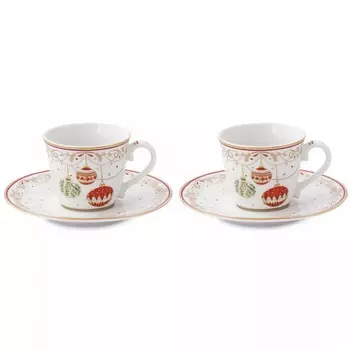 Пара кофейная Easy life christmas eve 2 персоны 80 мл 4 предмета