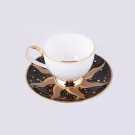 Пара кофейная Hankook/Prouna Дэй Блэк с кристаллами Swarovski