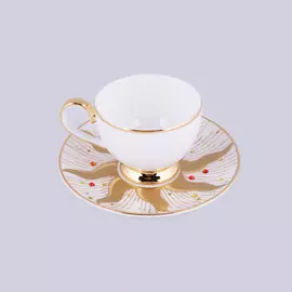 Пара кофейная Hankook/Prouna Дэй Уайт с кристаллами Swarovski