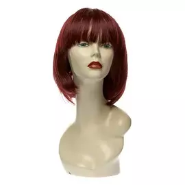 Парик China Elecal International каре бордовый 35 см