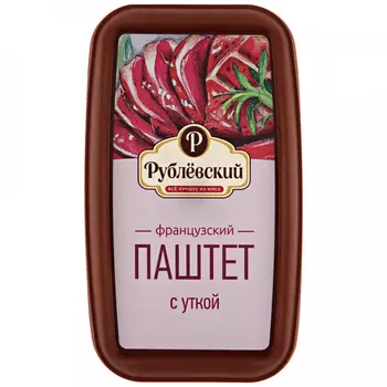 Паштет Рублевский Французский, с уткой, 175 г
