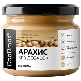 Паста арахисовая DopDrops без добавок 250 г