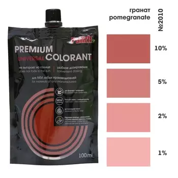 Паста колеровочная универсальная фасадная Palizh гранат 100мл