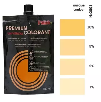 Паста колеровочная универсальная фасадная Palizh янтарь 100мл