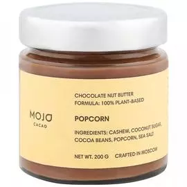 Паста Mojo cacao Popcorn шоколадно-ореховая, 200 г