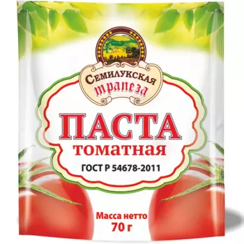 Паста Семилукская трапеза томатная ГОСТ, 70 г