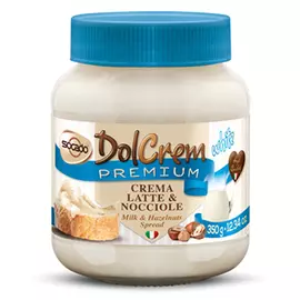 Паста шоколадная Socado Dolcrem Premium белый шоколад, лесной орех 350 г