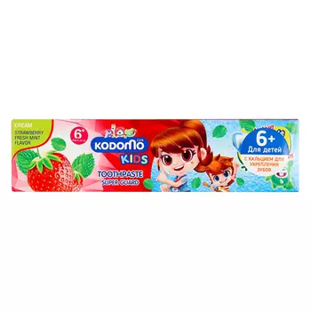 Паста зубная Lion с ароматом клубники и мяты 65г