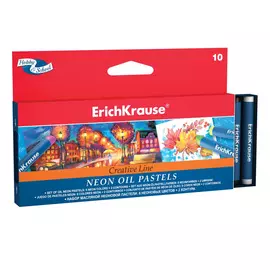 Пастель масляная Erich Krause ArtBerry Neon 8 цветов + 2 контура