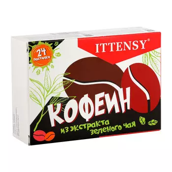 Пастилки Ittensy кофеин из экстракта зеленого чая 60 г