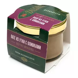 Пате Zalgiris из утки с оливками 85 г