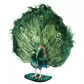 Павлин декоративный James arts зеленый 48х13х44 см
