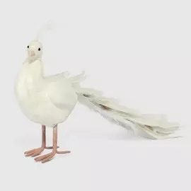 Павлин James arts белый 41х15х22 см