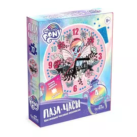 Пазл-часы Оригами Пони 77 деталей