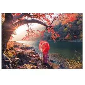 Пазл Educa 1000 деталей "Восход солнца на реке Кацура, Япония"