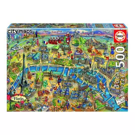 Пазл Educa Карта Парижа 500 деталей