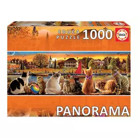Пазл Educa Коты на набережной 1000 деталей