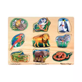 Пазл Melissa&amp;Doug со звуком Животные: 9 элементов