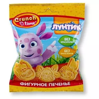 Печенье Crunch time фигурное Лунтик 20 г в ассортименте