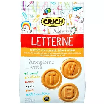 Печенье мультизлаковое Crich Молоко и мед 250 г