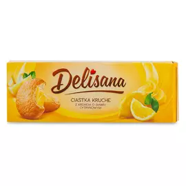 Печенье песочное Delisana с лимонной начинкой 150 г