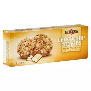 Печенье Quickbury с кусочками белого шоколада 126 г